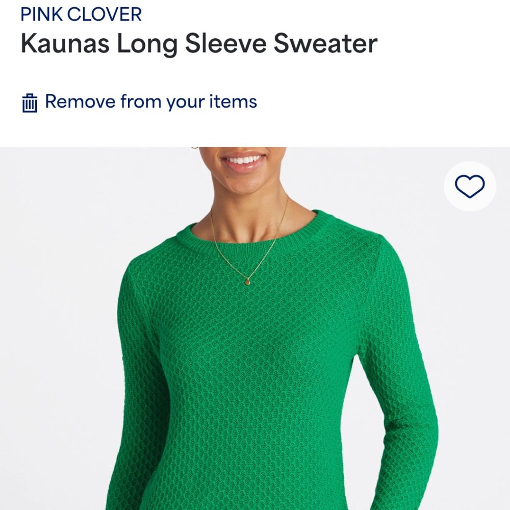 Kaunas long sleeve green sweater